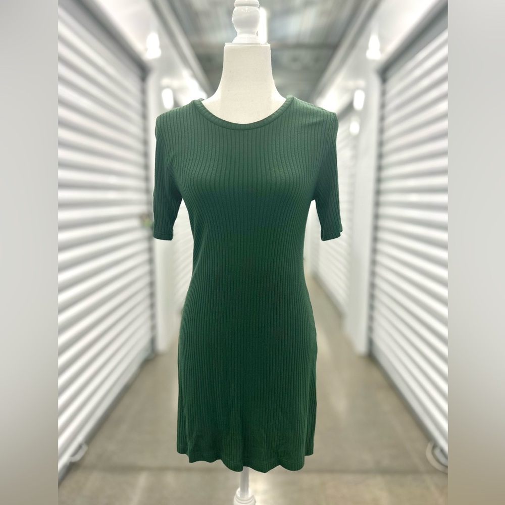 REFORMATION - tencel ribbed short sweater dress - Green - M